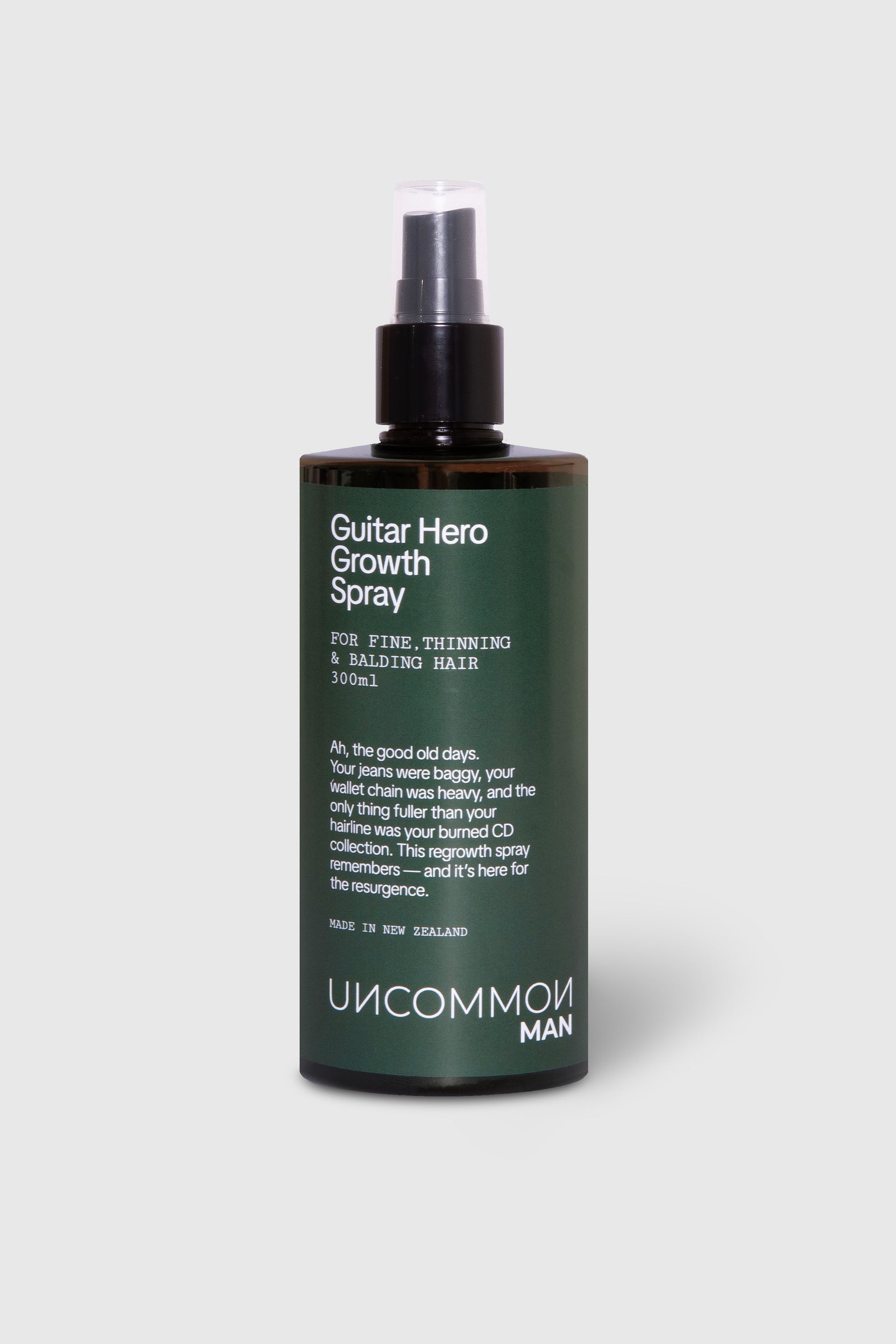 Guitar Hair-O Mens Regrowth Spray | Mens Hair Loss Treatment Spray Made in New Zealand